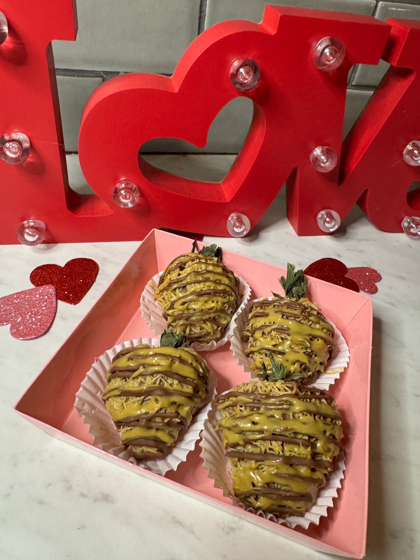 Dubai Chocolate Covered Strawberries