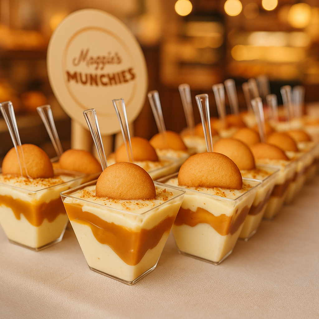 Cookie Butter Banana Pudding Shooters