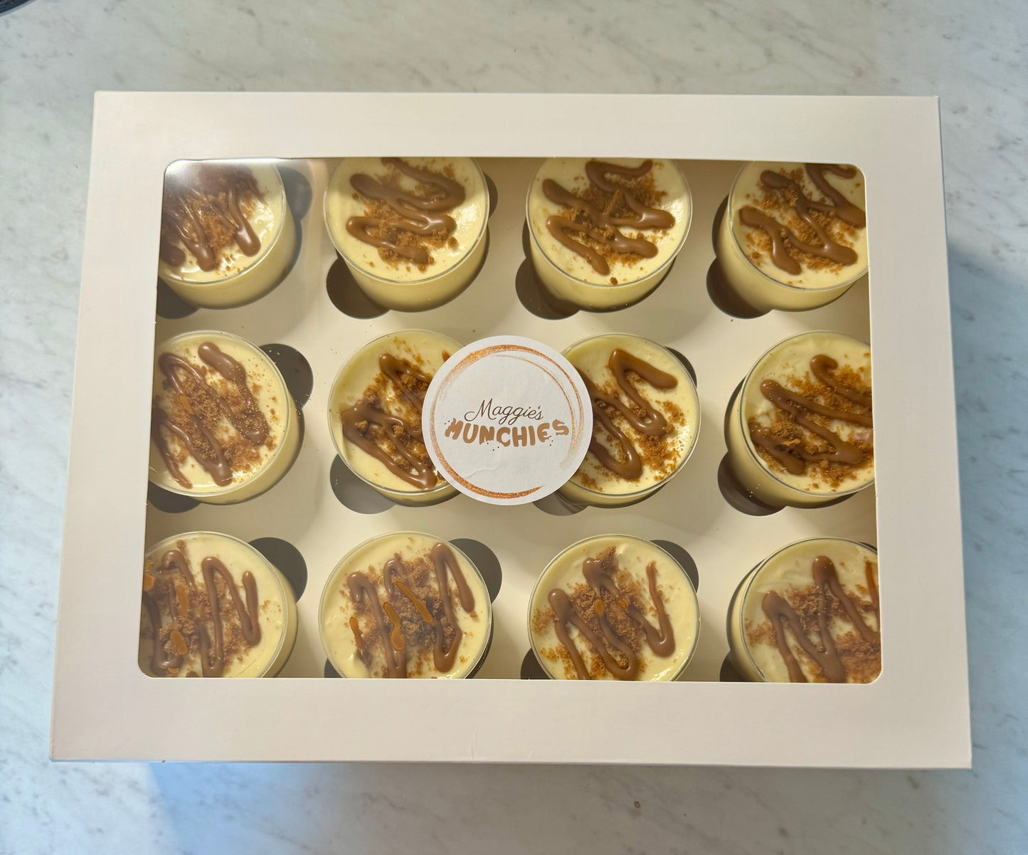 Cookie Butter Banana Pudding Shooters