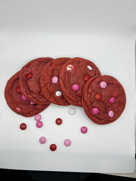 Red Velvet Nutella Cookies