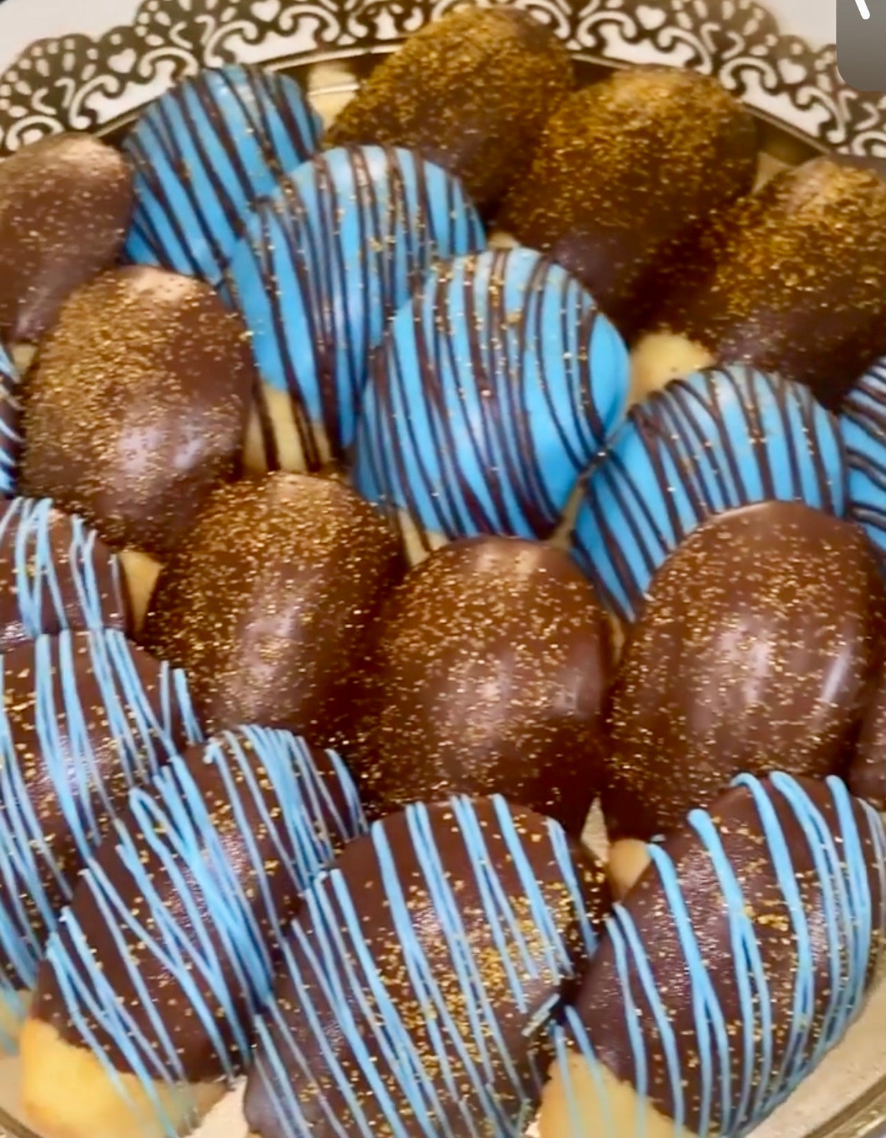 Chocolate Covered Madeleine Cookies